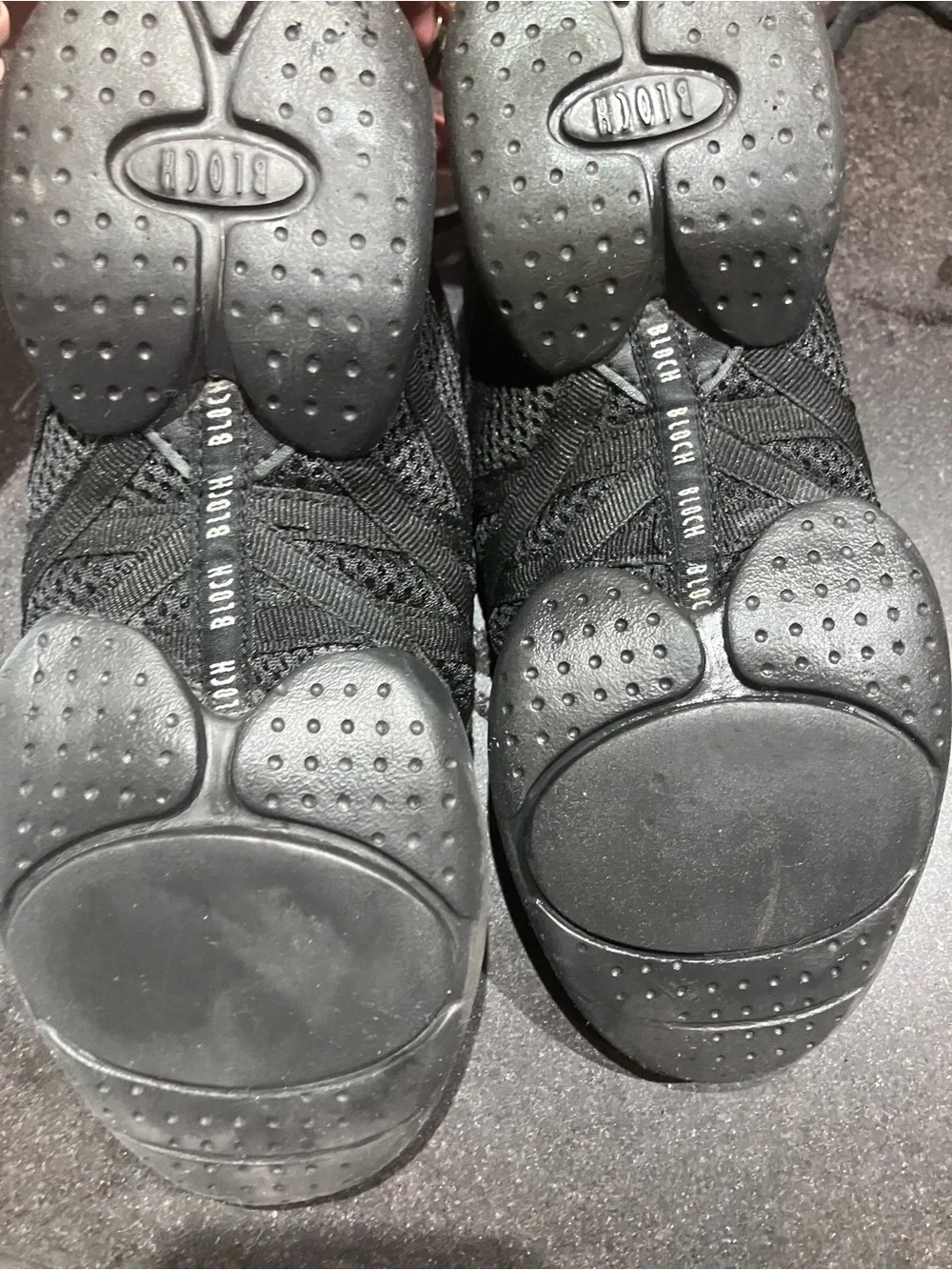 BLOCH Boost Mesh Split Sole Dance Sneakers Black Women’s 7.5 SO524L
